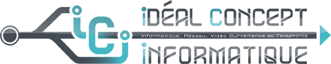 logo ideal concept informatique couleur